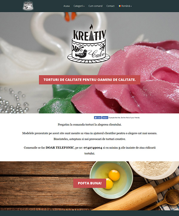 Un Website de Prezentare Dulce