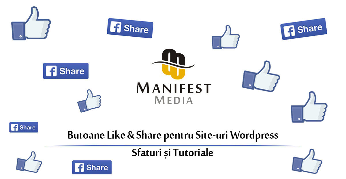 Butoane Like and Share Facebook Site Wordpress