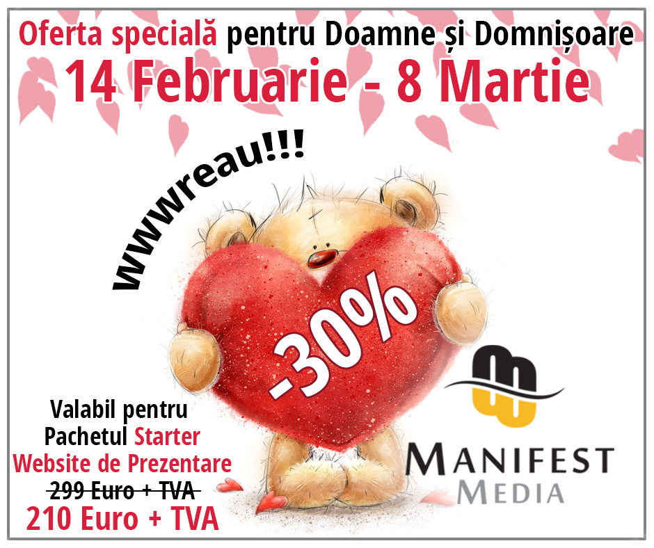 Site de prezentare – Oferta speciala de Valentines Day