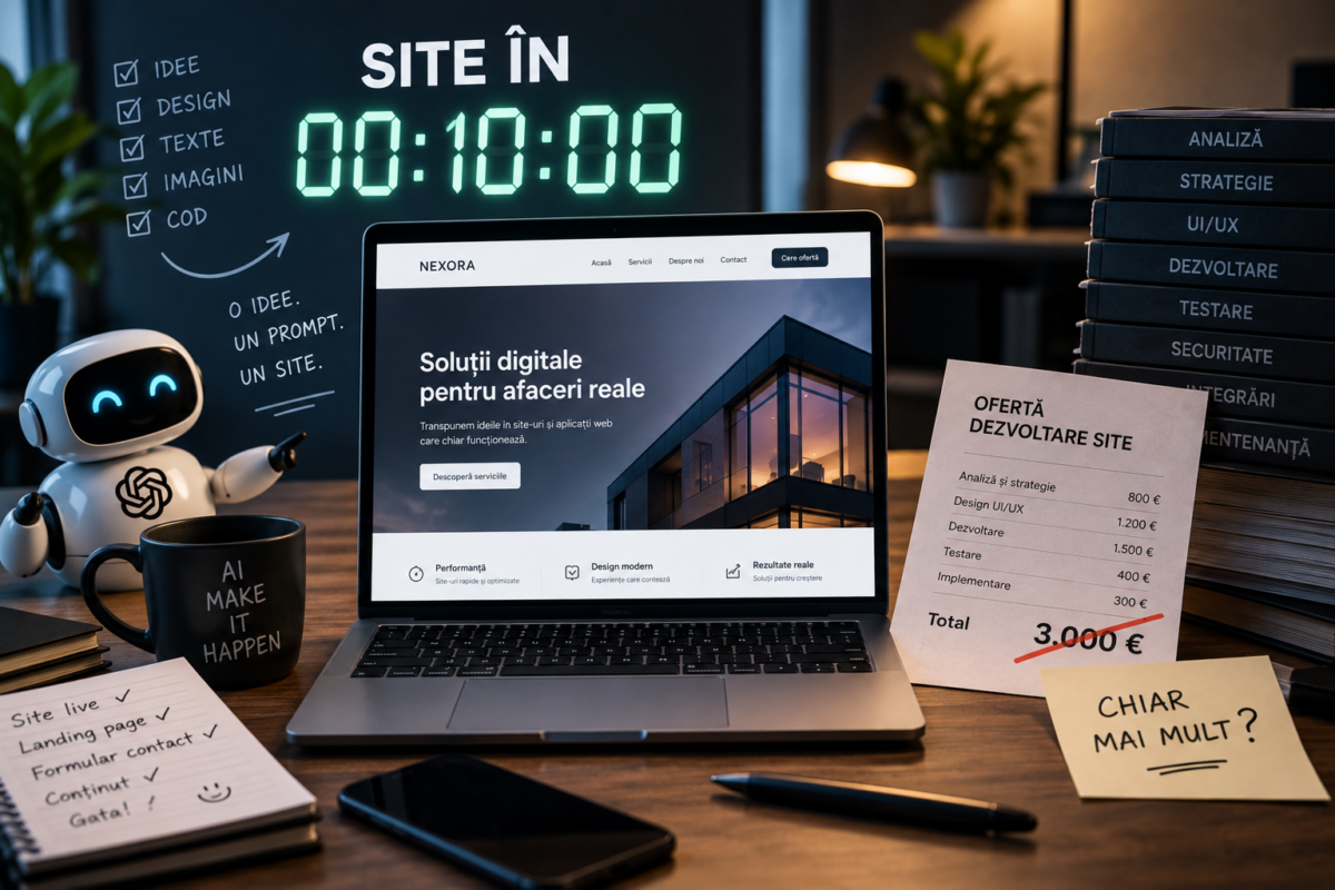site web cu AI